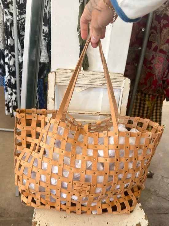 Campomaggi Valeria Woven Leather Tote Bag - Picture 2 of 3